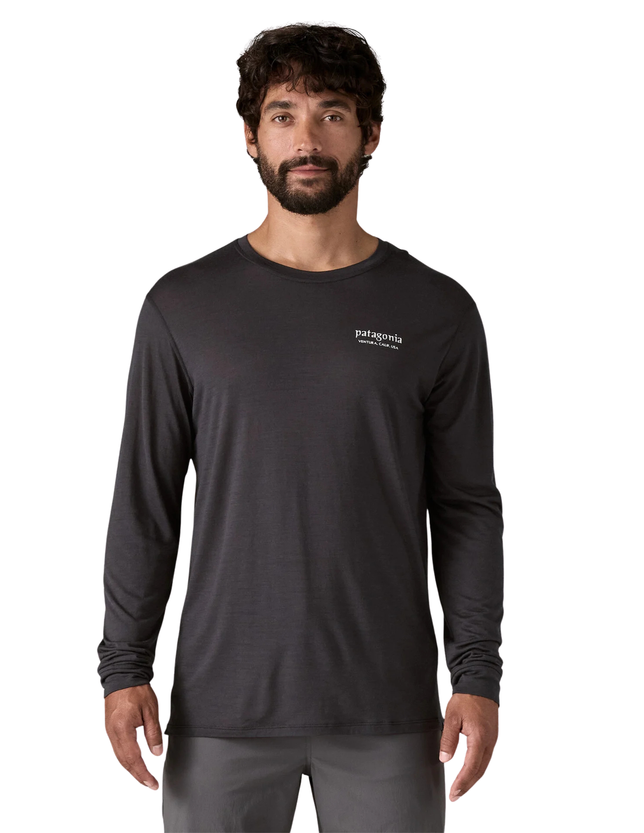 T-Shirt Technique Patagonia Cap Cool Merino Blend Graphic Manches Longues Homme
