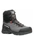 SCARPA Rush Polar Pro Gore-Tex - Chaussures de randonnée hiver hautes femme chaudes, isolantes Semelle Presa Cuir suédé perwanger Couleur Smoke/Coral, vue de côté droit