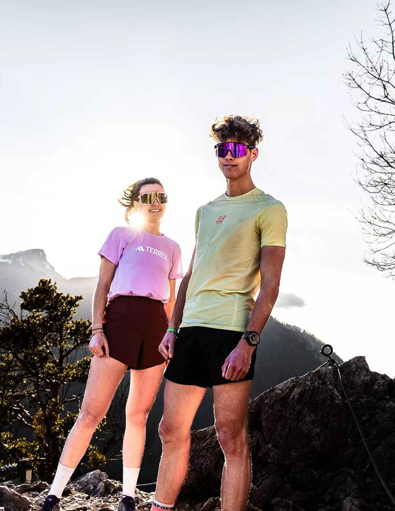 Lunettes de Soleil Cébé Outflow 2 Matt Trans Blue/Black/Pink - Écran Grey Full Revo Ice Blue
