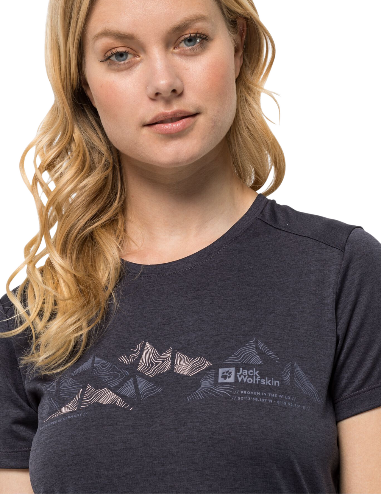 Jack Wolfskin Crosstrail Graphic Kurzarm-Damen-Wander-T-Shirt