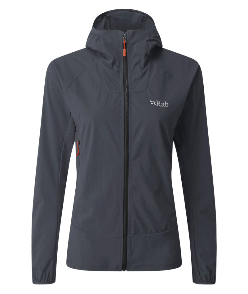Veste de Randonnée Rab Borealis Femme Grise, vue de face